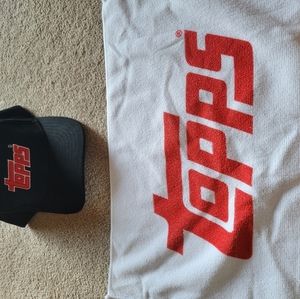 new topps hat and microfiber towel